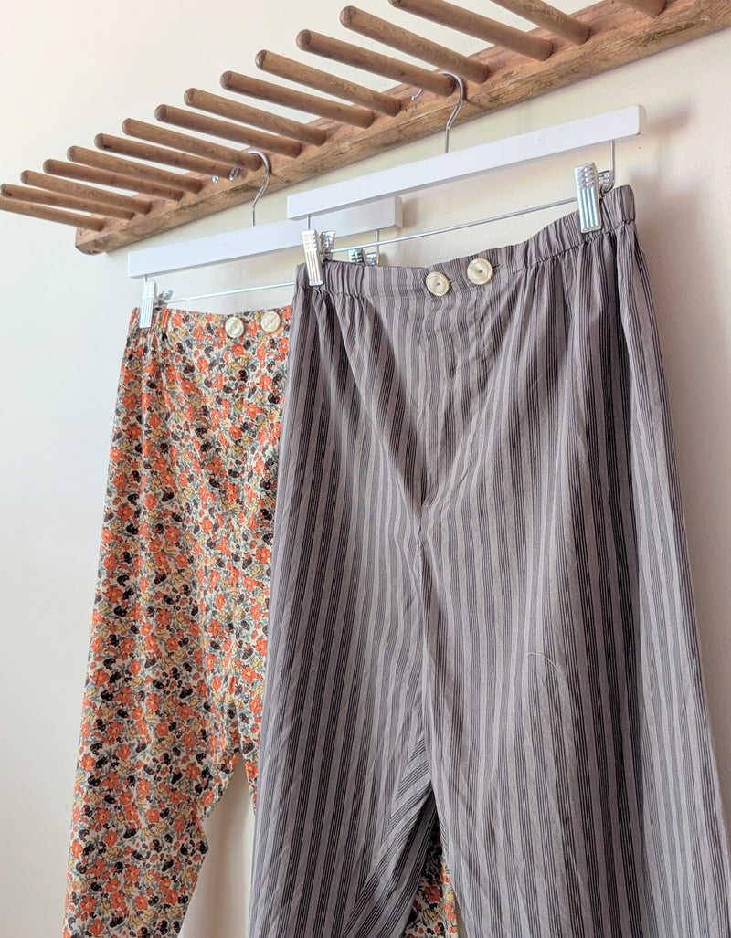 Domi Midi organic cotton striped pants pjs pajamas sleepwear loungewear shop boston sowa boutique store gift
                                               