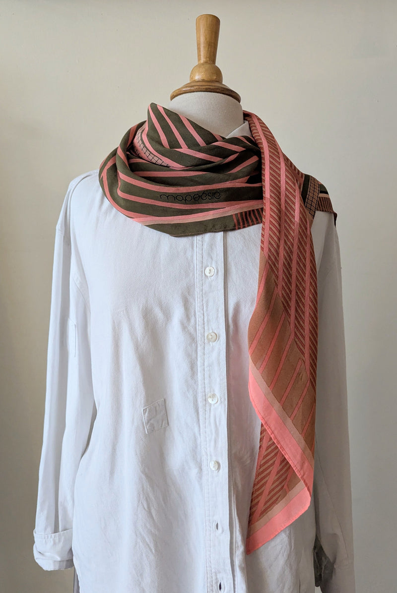 Ma Poesie Pink Oree Scarf