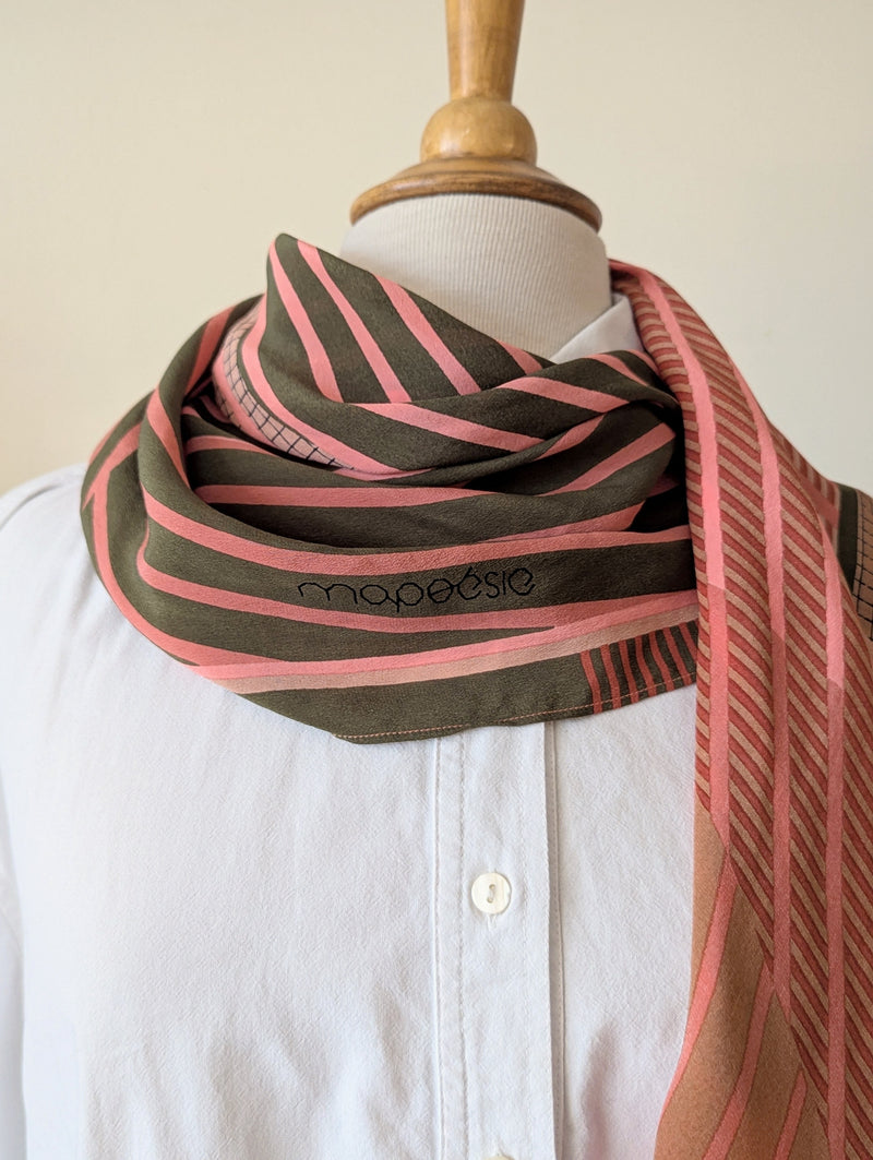 Ma Poesie Pink Oree Scarf