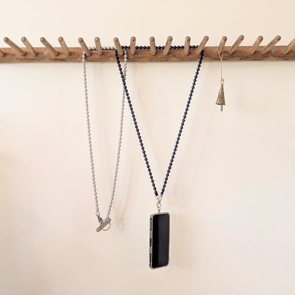 Ina Seifart Handikette Phone Necklace handmade wood beads gift shop sowa boston fashion accessories independent boutique lanyard keychain