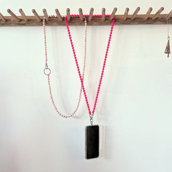 Ina Seifart Handikette Phone Necklace handmade wood beads gift shop sowa boston fashion accessories independent boutique lanyard keychain