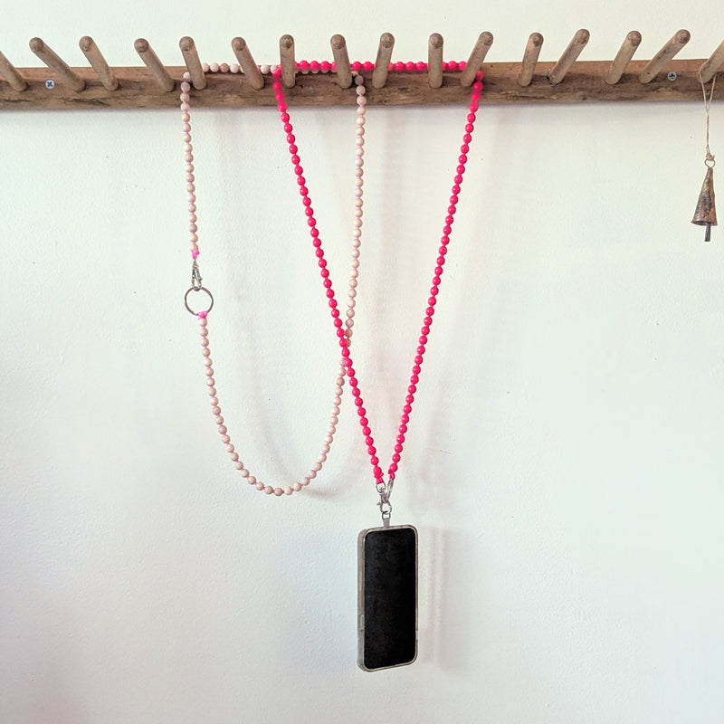 Ina Seifart Handikette Phone Necklace handmade wood beads gift shop sowa boston fashion accessories independent boutique lanyard keychain