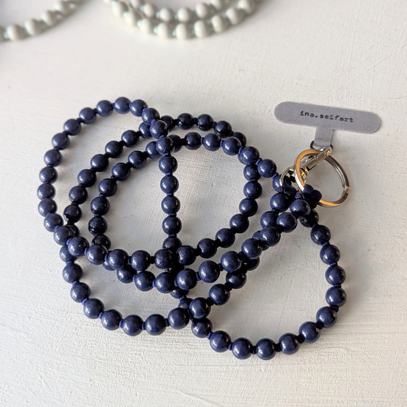 Ina Seifart Handikette Phone Necklace handmade wood beads gift shop sowa boston fashion accessories independent boutique lanyard keychain