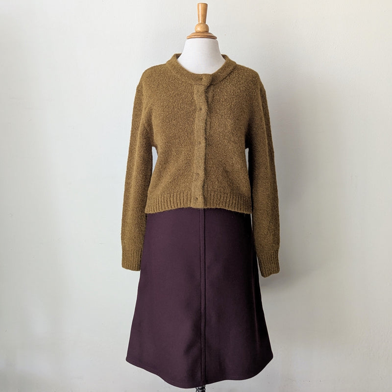 Fluffy Knit Cardigan - Tobacco