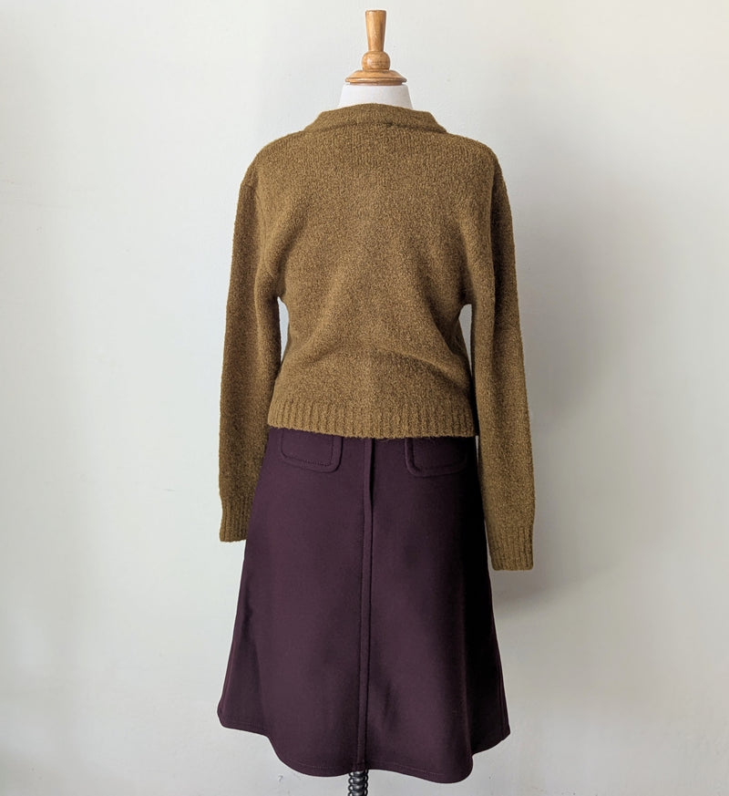 Fluffy Knit Cardigan - Tobacco