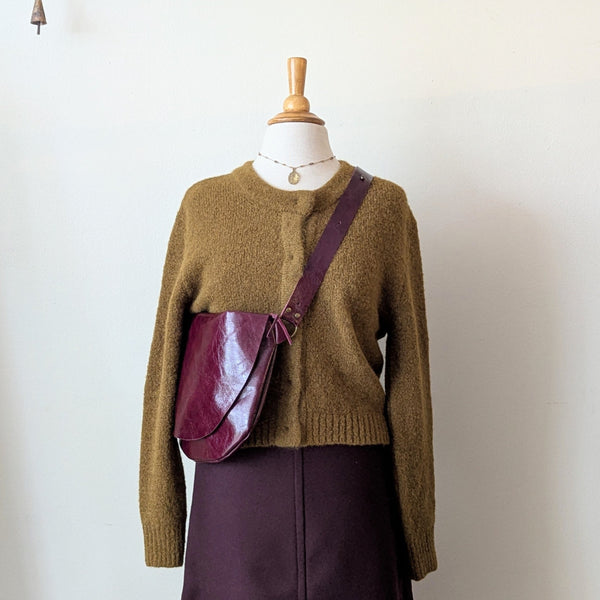 Fluffy Knit Cardigan - Tobacco