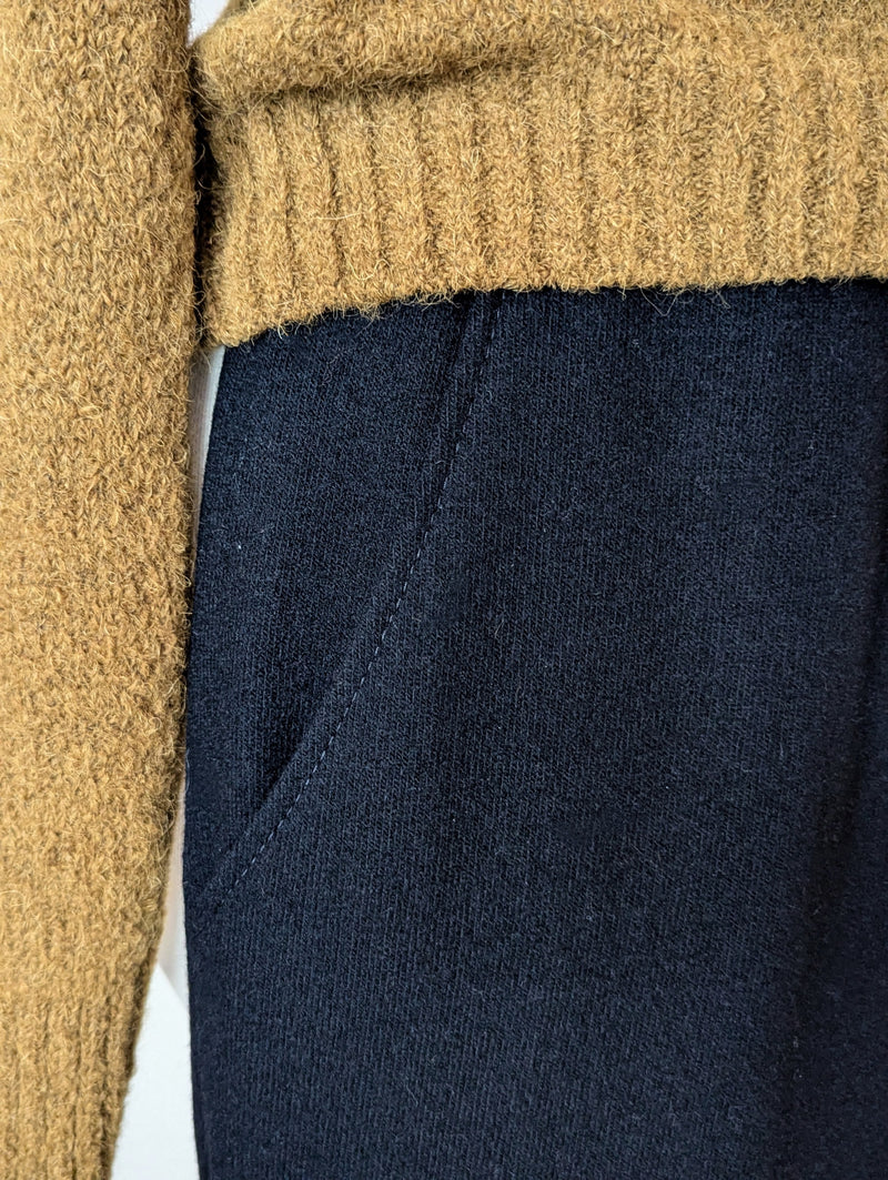 Wool Jersey Trousers - Coal Black