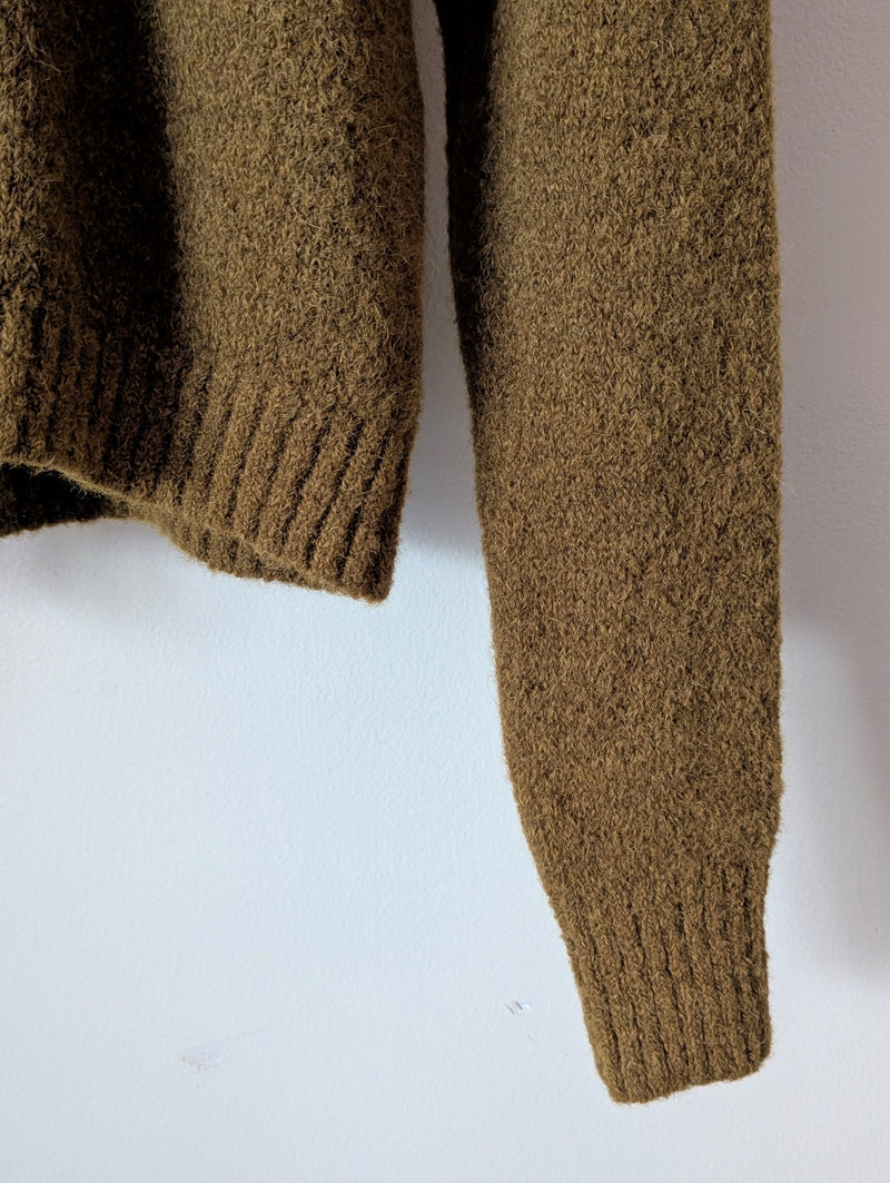 Fluffy Knit Cardigan - Tobacco