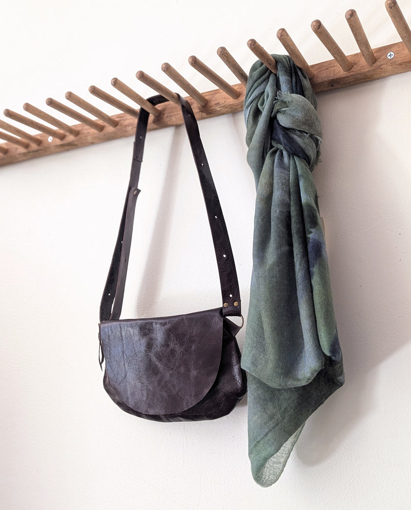 Stitch & Tickle Passito leather bag in Espresso
