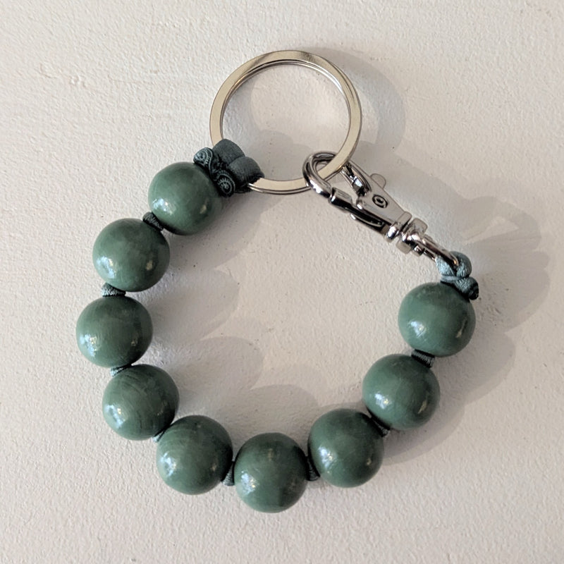 Short Big Bead Perlen Keychain - Multiple Colors