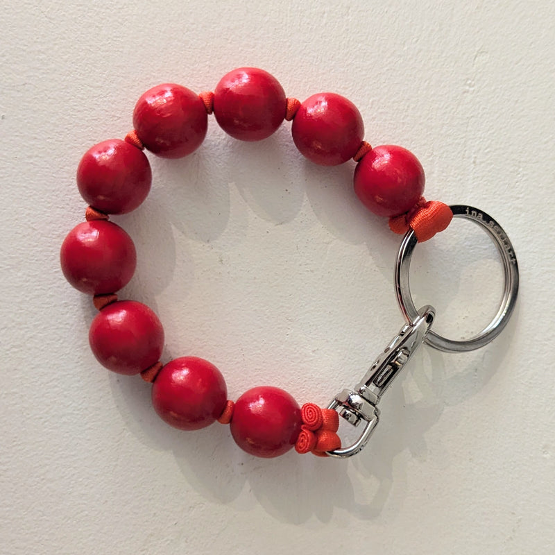 Short Big Bead Perlen Keychain - Multiple Colors
