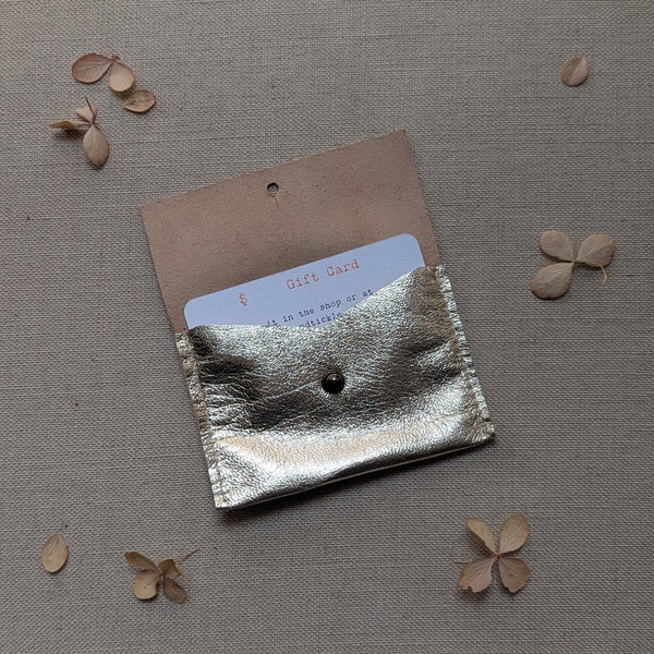 Small Pouches and Wallets - Pale Gold