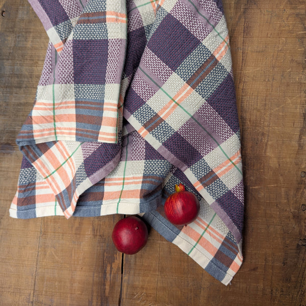 Plaid Cotton Kitchen Towel - Nutmeg