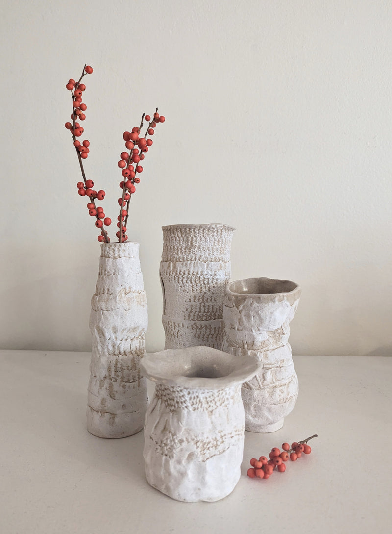 Ceramic Vases and Bowl - Stoneware - Group 2