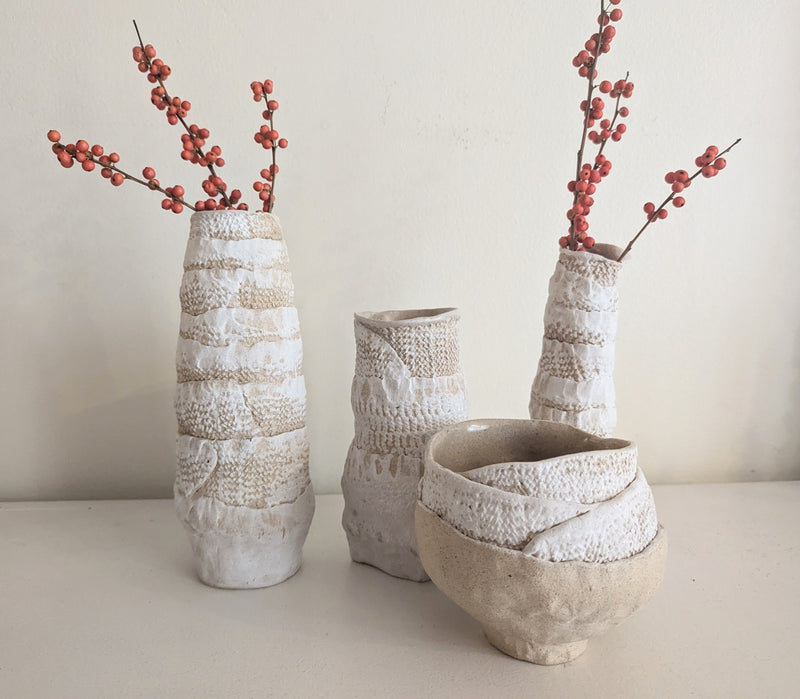 Ceramic Vases and Bowl - Stoneware - Group 1