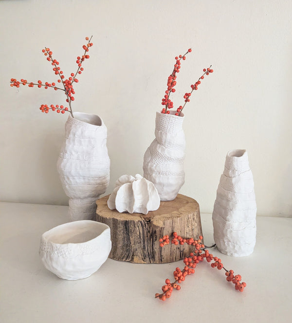 Porcelain Vessels and Sea Urchin