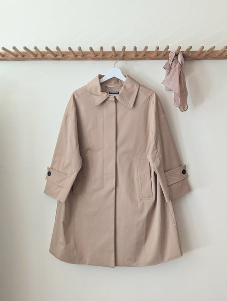 Susanne Bommer Mid-Length Trench Coat - Sand | Stitch and Tickle