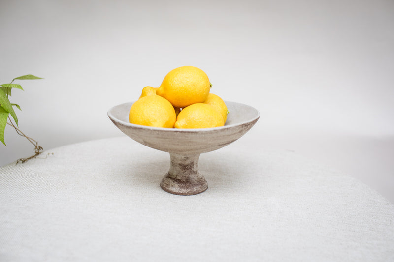 pedestal dish handmade pottery Wendy Borger Boston ceramics shop wedding home gift