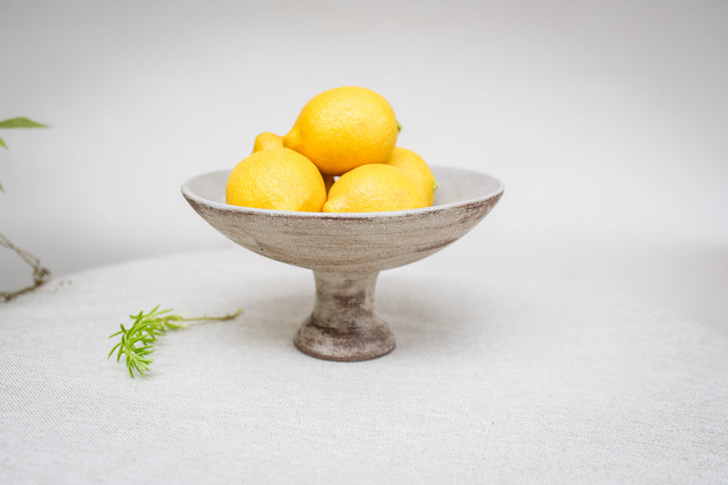 pedestal dish handmade pottery Wendy Borger Boston ceramics shop wedding home gift