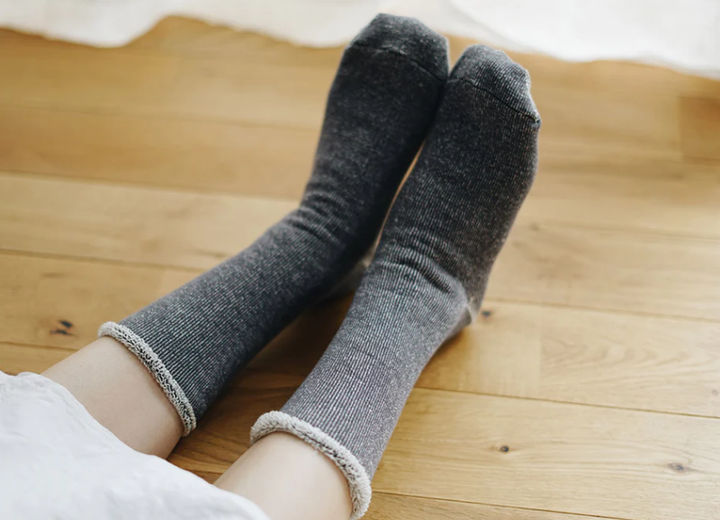 Nishiguchi Kutsushita silk Cotton lounge socks made in japan sowa boston small business boutique gift shop 