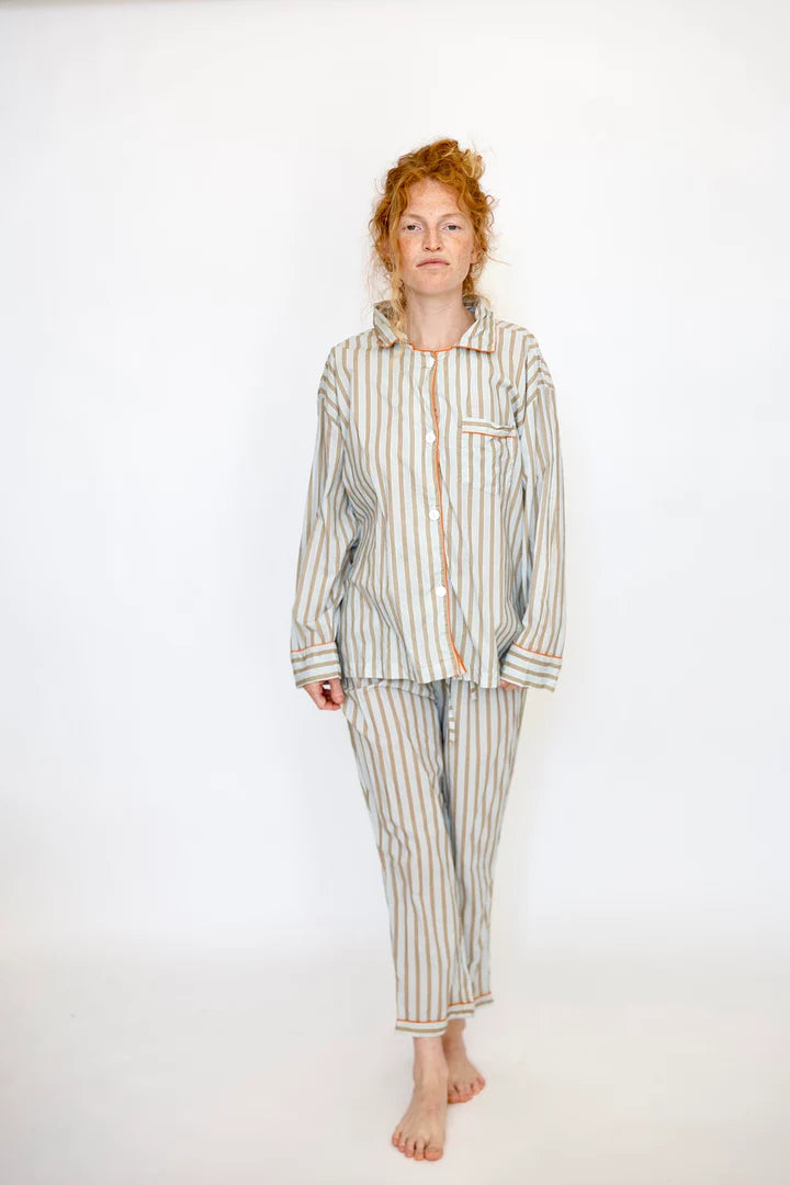 Domi oversized pajama set sleepwear organic cotton loungewear shop boston