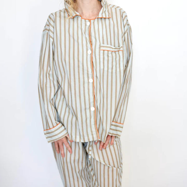 Domi oversized pajama set sleepwear organic cotton loungewear shop boston