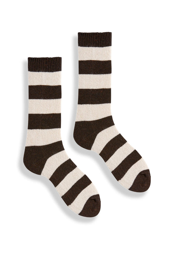 Cashmere & Merino Wool Striped Socks