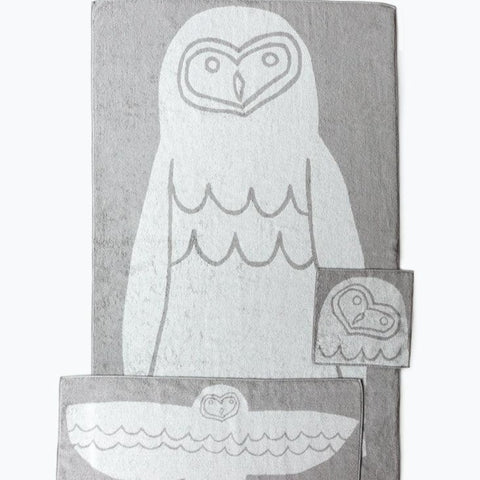 Japanese Owl Towels