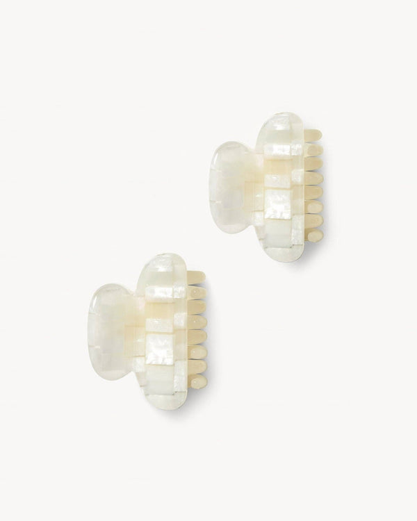 Twin Heirloom Claws in Opalite Shell Checker