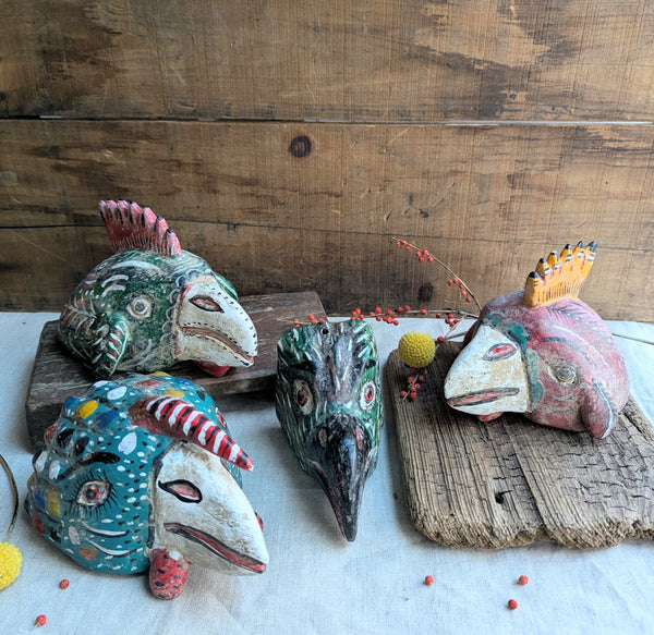 Traditional Mexican Animal Mask -  Birds