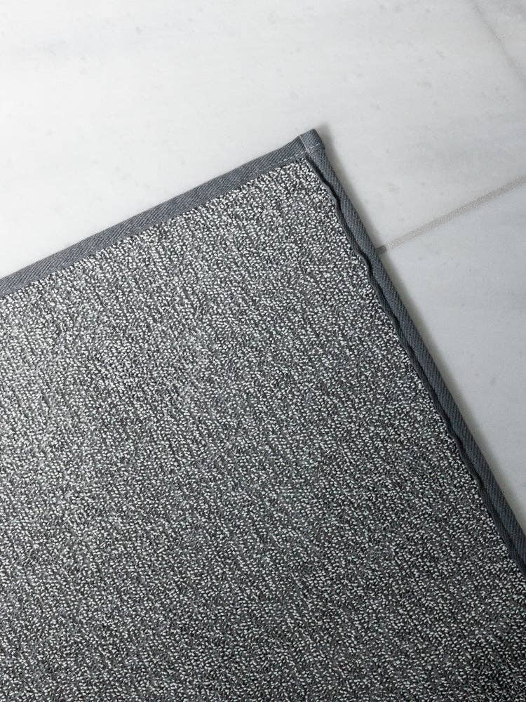 Sasawashi Bath Mat - Grey: Large