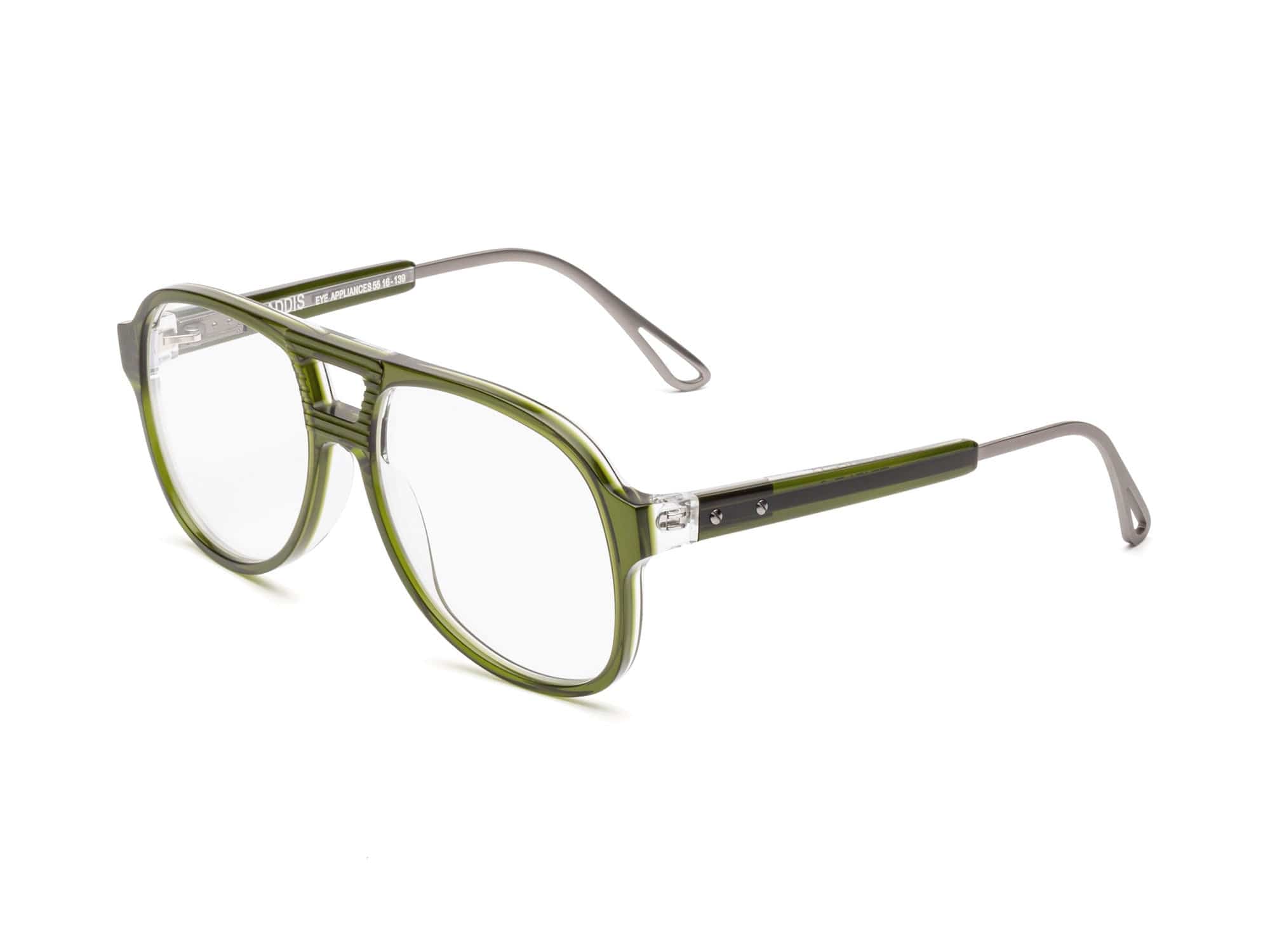Caddis Reading Glasses Triple G Heritage Green & Vodka Stitch and