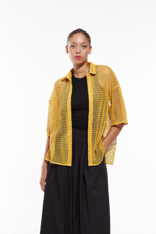 Ma Poesie Andrew oracle Beach Cotton coverup button up sheer knit shop Boston summer fashion boutique