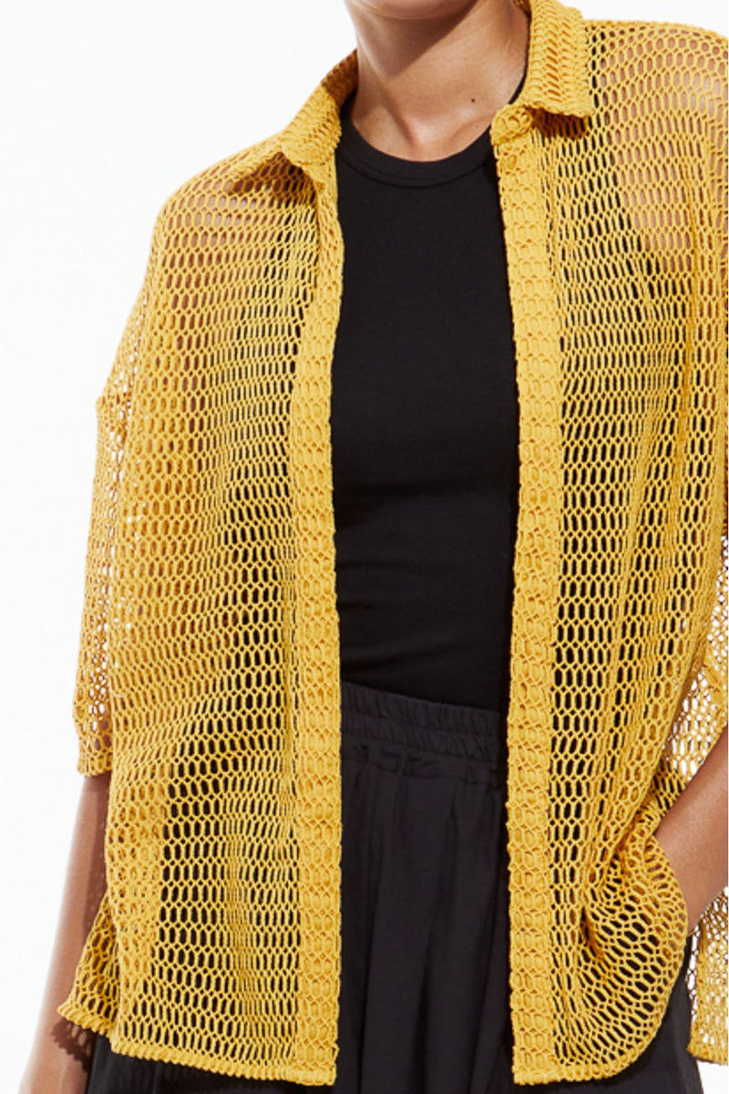 Ma Poesie Andrew oracle Beach Cotton coverup button up sheer knit shop Boston summer fashion boutique