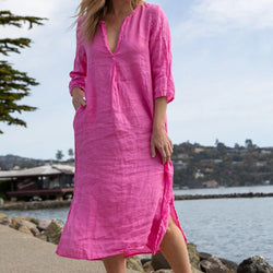CP Shades Kat Dress Shop Boston linen summer dress 