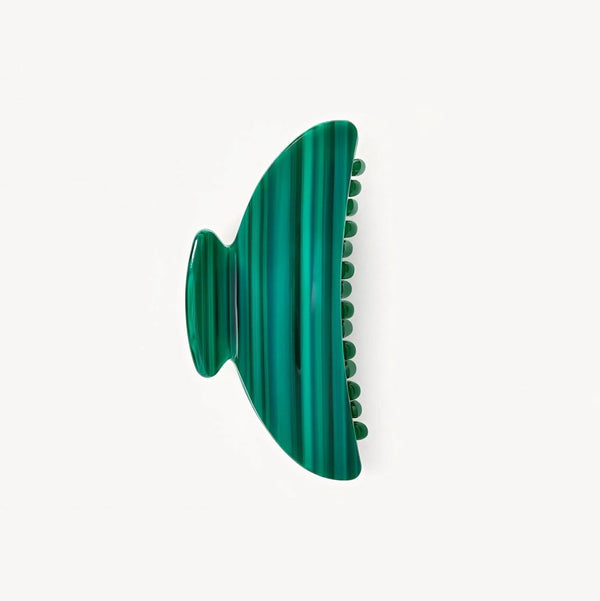 Midi Heirloom Claw in Malachite