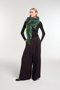 Ma Poesie Green Edom Scarf