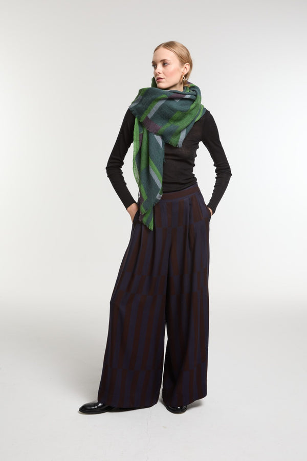 Ma Poesie Green Edom Scarf