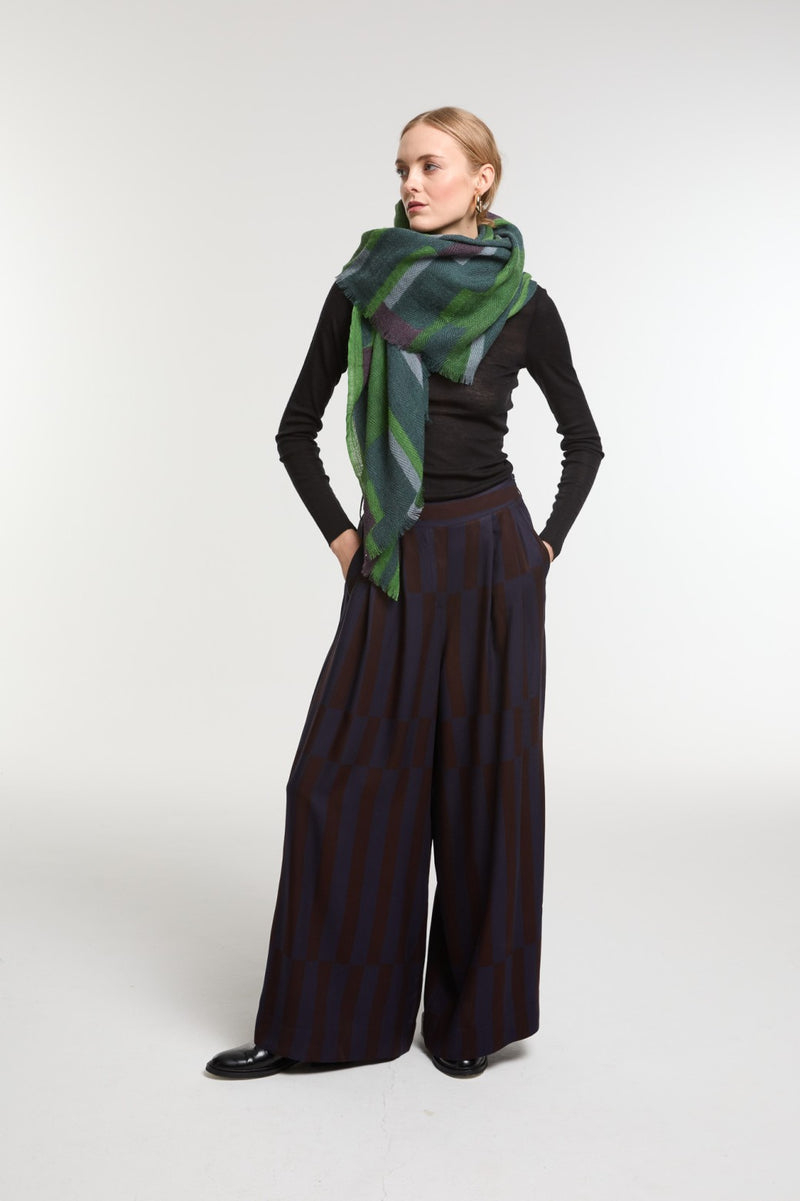 Ma Poesie Green Edom Scarf