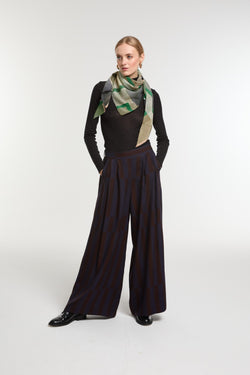 Ma Poesie Green Prisme Scarf