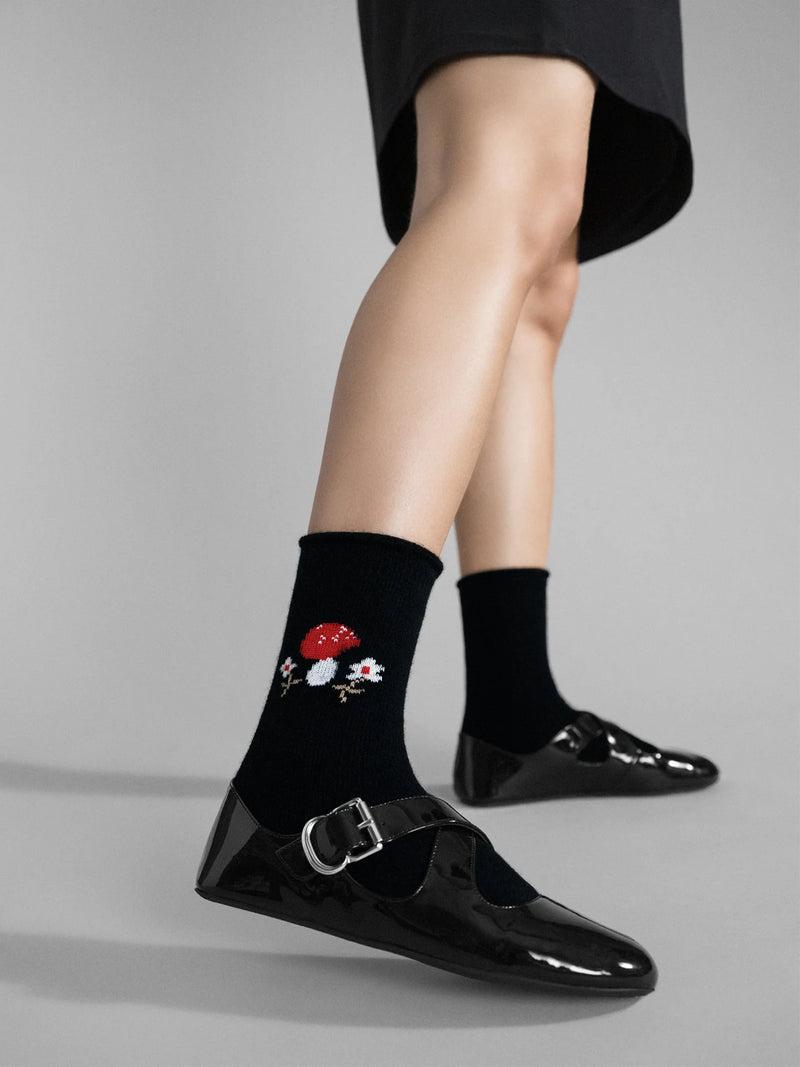 Toadstool Cashmere Crew Socks