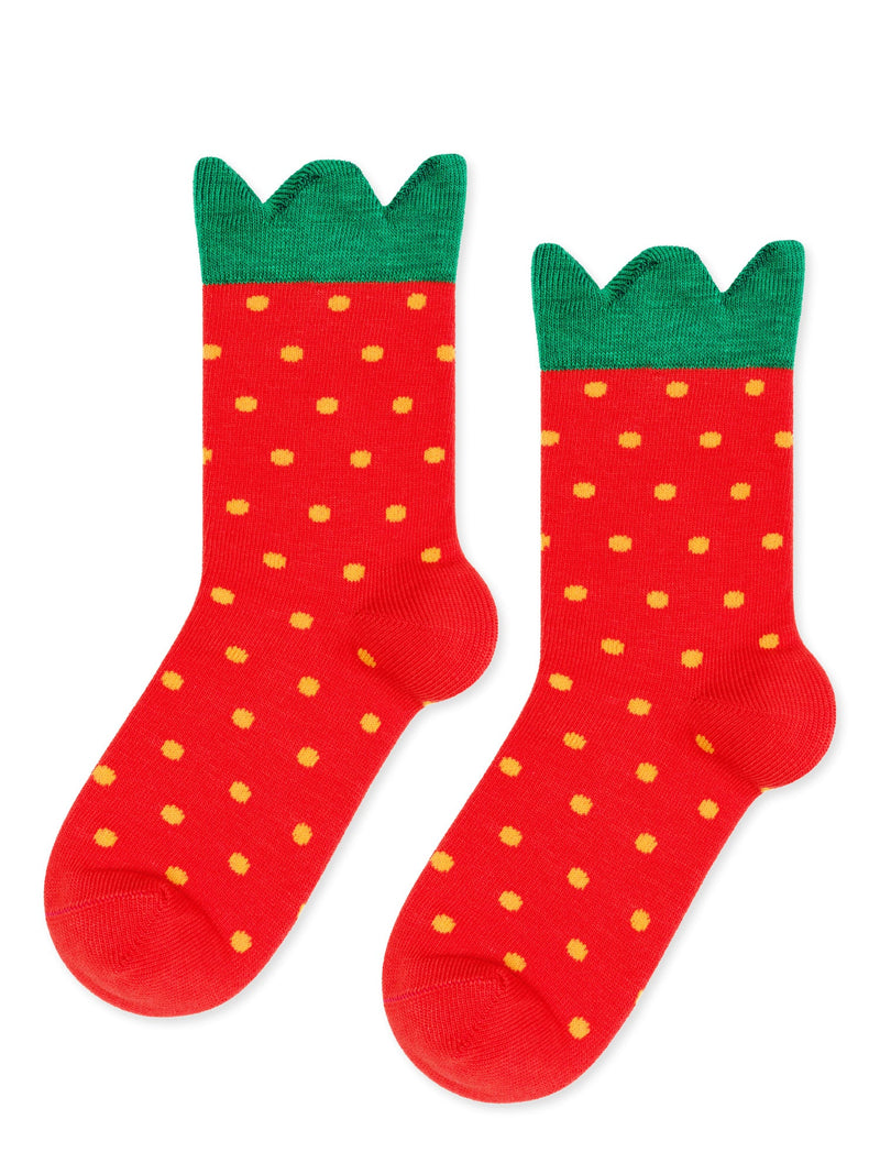 Mini Strawberry Crew Socks