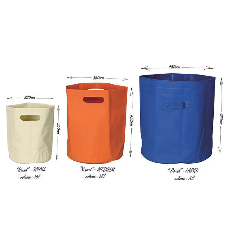 Tarp Bag Round, Medium Beige