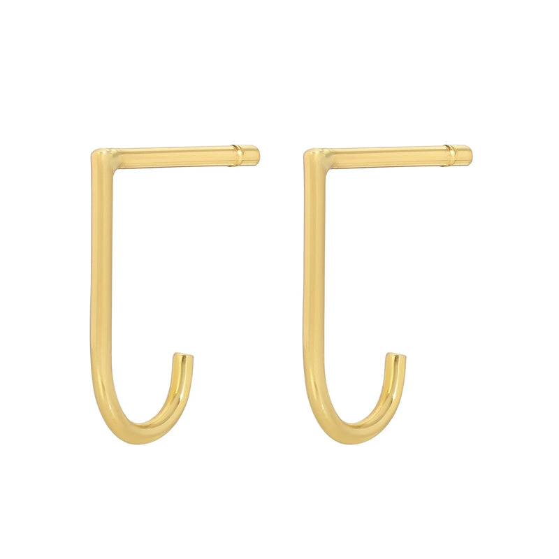 Thin Flat Hoop Earrings