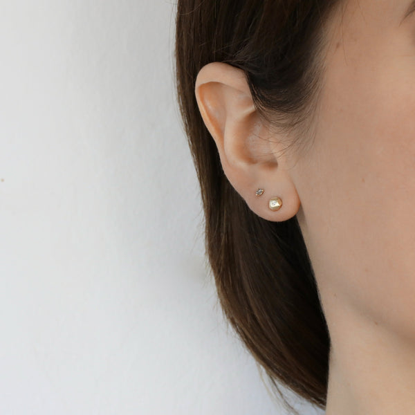 Sarah Swell Gold diamond mini ore stud earrings shop boston sowa jewelry store boutique gift shop 