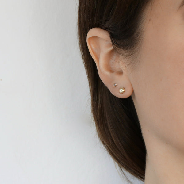 Sarah Swell Gold diamond mini ore stud earrings shop boston sowa jewelry store boutique gift shop 