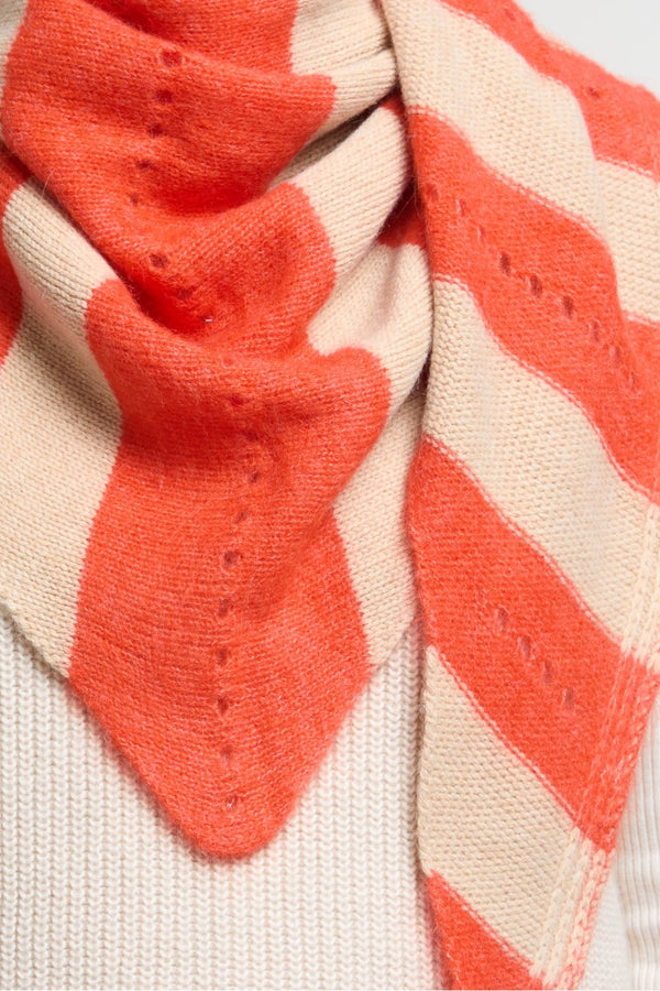 Ma Poesie Orange Orla Triangle Scarf