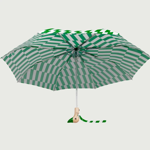Green Bars Compact Eco-Friendly Unisex Umbrella