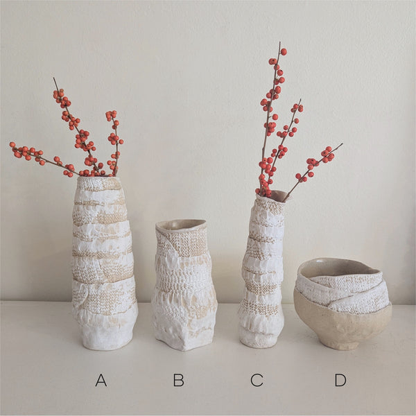 Ceramic Vases and Bowl - Stoneware - Group 1