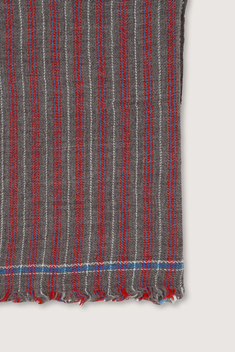 Moismont Plaid Laine 80 Tomette textile throw blanket home decor stripe France India Handmade Woven Scarf Sowa Boutique Gift Store Shop Boston 